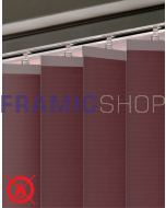 Tenda Verticale con Tessuto PVC Oscurante Antifiamma Eclisse