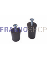 Coppia Tappi di arresto in plastica con vite