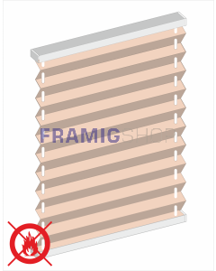 Tenda Plissè Con Tessuto Filtrante Antifiamma Mod. Vanity FR