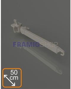 Braccetti a doppio movimento in alluminio da 50 cm