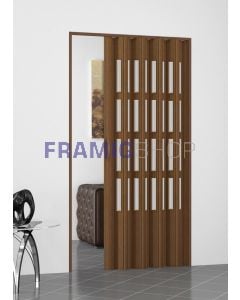 Porta a Soffietto in PVC Con Vetri