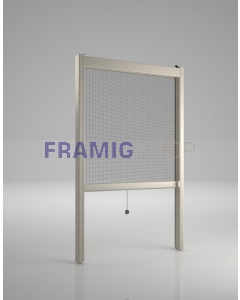 Zanzariera Verticale a Molla Clic-Clak Estetika Anticimice su Misura