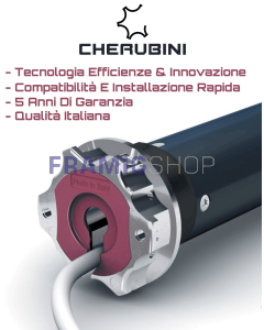 Motore per Tende da Sole con Comando a Pulsante Garda Ø45 50 Nm