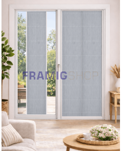 Tenda Plissettata a Vetro Plivet Laterale Tessuto Semi-Oscurante