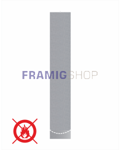 Telo Confezionato per Tenda Verticale Con Tessuto Oscurante Antifiamma Florida FR