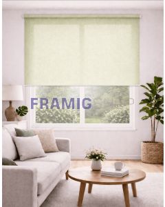 Tenda a Rullo su Misura in Tessuto Filtrante Antifiamma – Effetto Shantung