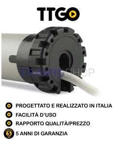 TTGO TG M 30 Nm – Motore per Tende da Sole 230V