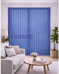 Tenda Verticale su Misura con Tessuto Filtrante Effetto Shantung