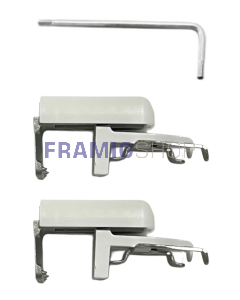 Supporto per Veneziana su Anta Finestra senza Foratura – Cassonetto 25×25