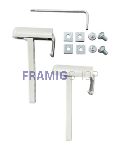 Supporto Universale per Tende su Anta Senza Foratura – Colore Bianco