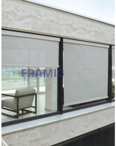 Tenda a Rullo su Misura con Cassonetto e Guide in Acciaio – C130 Q