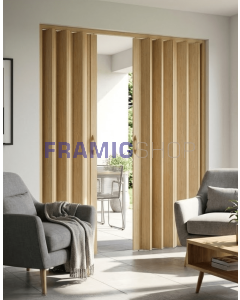 Porta a Soffietto in PVC a 2 Ante su Misura